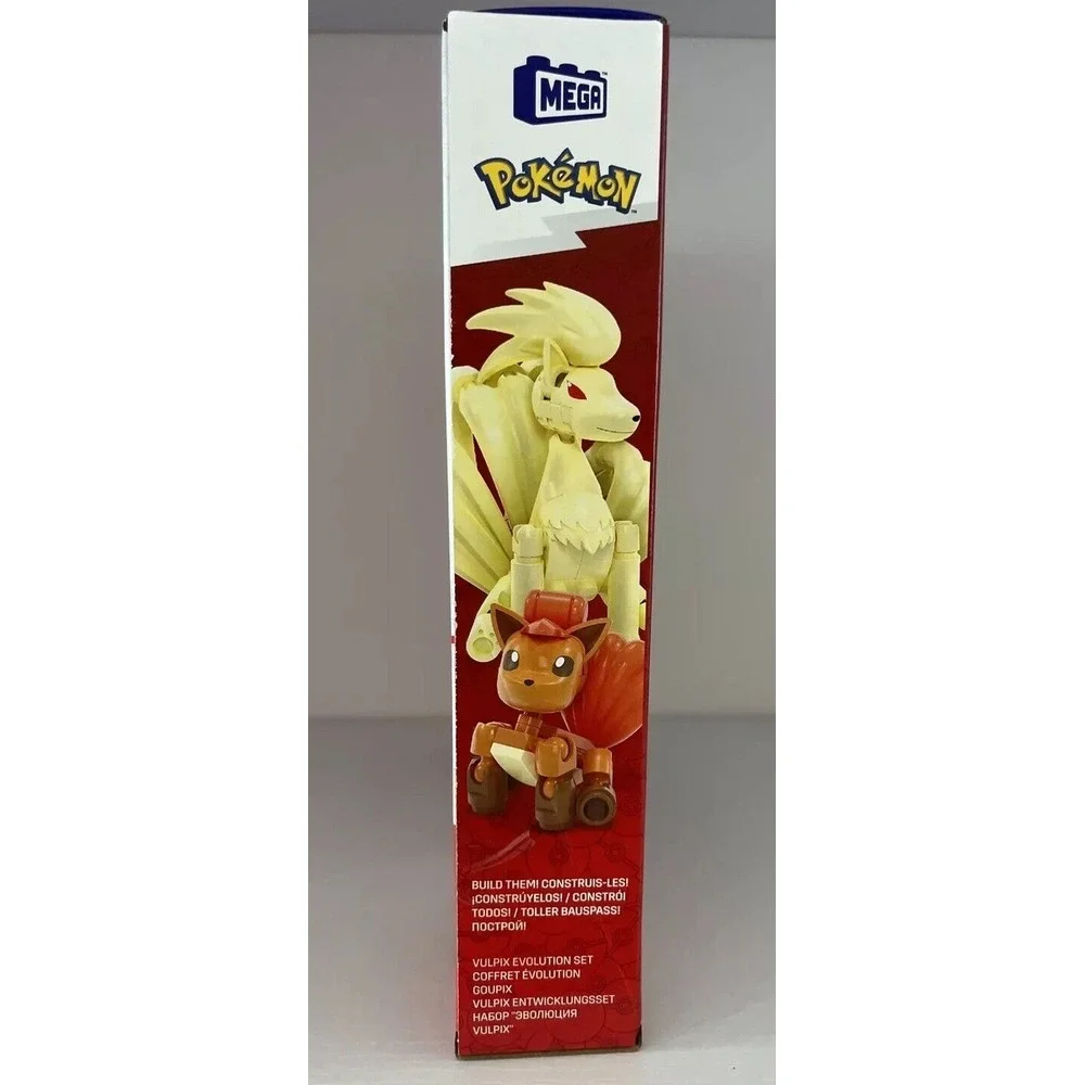 Pokemon Mega Build Vulpix & Ninetales Evolution Set 145 Pieces, Brand New‎